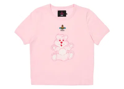 PALACE WOMEN'S PALACE X VIVIENNE WESTWOOD BABY TEE SHIRT IN PINK