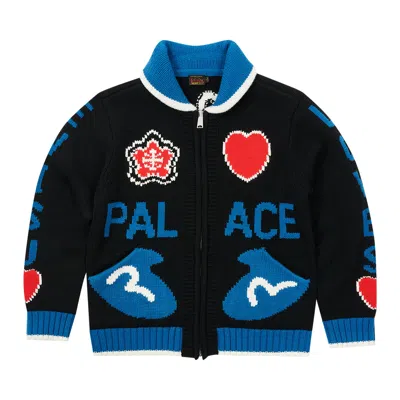 PALACE PALACE X EVISU COWICHAN KNIT 'BLACK'