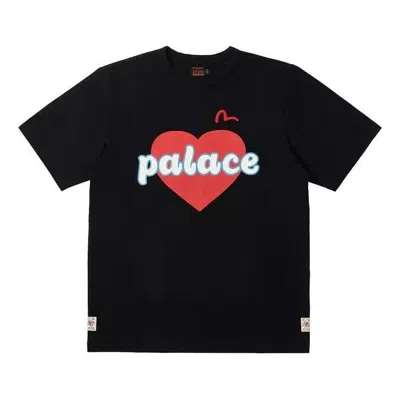 PALACE Palace x Evisu Heart T-Shirt 'Black'