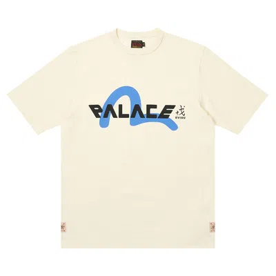 PALACE PALACE X EVISU LOGO T-SHIRT 'WHITE'