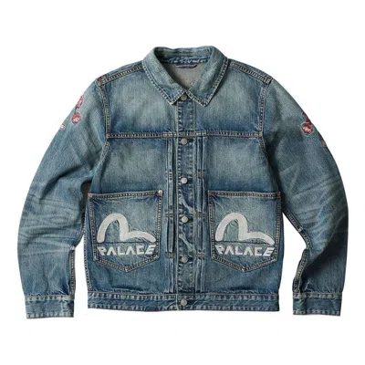 PALACE Palace x Evisu Type One Denim Jacket 'Stone Wash'