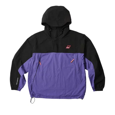 PALACE PALACE X NEW BALANCE POP OVER SHELL JACKET 'BLACK/PURPLE'