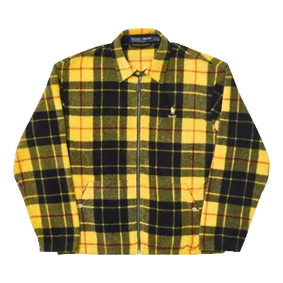 PALACE PALACE X RALPH LAUREN POLAR FLEECE HARRINGTON JACKET 'YELLOW PLAID'