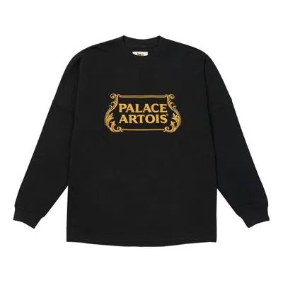 PALACE PALACE x Stella Artois Crossover Casual Alphabet Long Sleeves Unisex Black