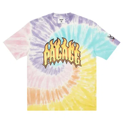 PALACE PALACE X WWE DUDE T-SHIRT 'TIE-DYE'