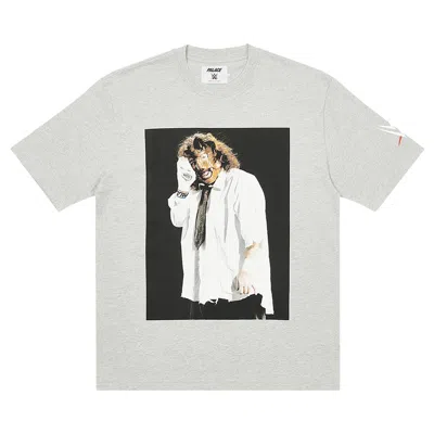 PALACE PALACE X WWE MANKIND SOCK T-SHIRT 'GREY MARL'