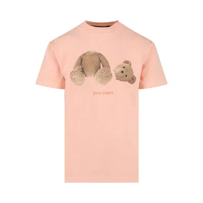 PALM ANGELS PALM ANGELS BEAR CLASSIC TEE 'SALMON FLUORESCENT'