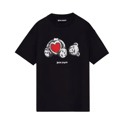 PALM ANGELS PALM ANGELS BEAR IN LOVE CLASSIC TEE 'BLACK/WHITE'