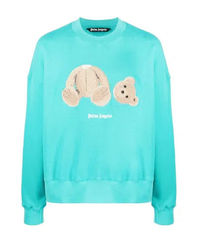PALM ANGELS PALM ANGELS BEAR MOTIF LONG-SLEEVED SWEATSHIRT