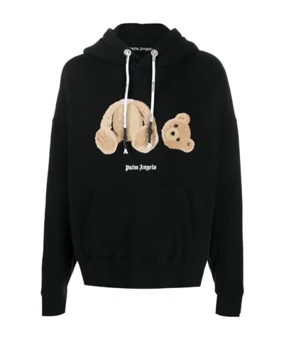 PALM ANGELS BEAR-MOTIF HOODIE