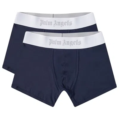 PALM ANGELS PALM ANGELS BOXER SHORTS (2 PACK) 'NAVY'