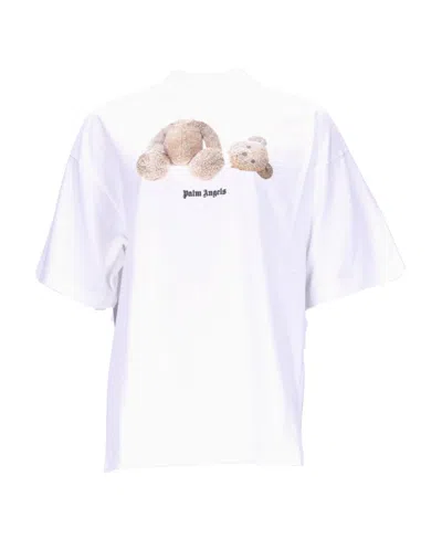 PALM ANGELS BEAR LOOSE LOGO-PRINT T-SHIRT