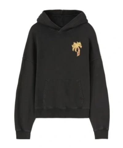 PALM ANGELS PALM ANGELS BURNING PALM PRINTED HOODIE