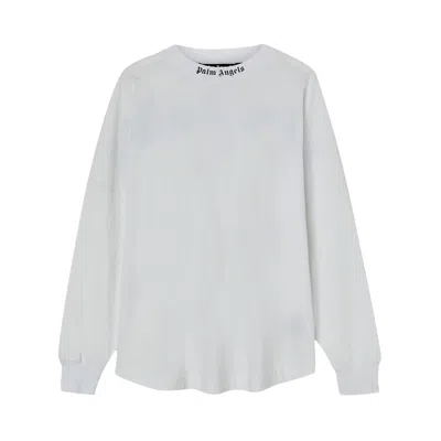 PALM ANGELS PALM ANGELS CLASSIC LOGO LONG-SLEEVE 'WHITE/BLACK'