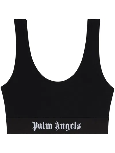 PALM ANGELS PALM ANGELS CLASSIC LOGO-UNDERBAND SCOOP-NECK BRA