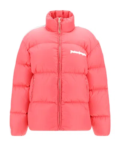 PALM ANGELS DOWN-FEATHER LOGO-PRINT JACKET