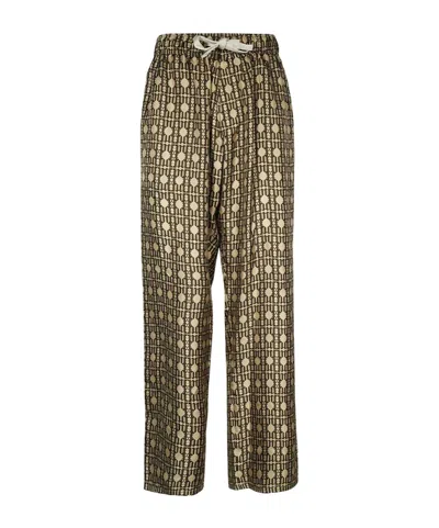 PALM ANGELS SILK PAJAMA PANTS