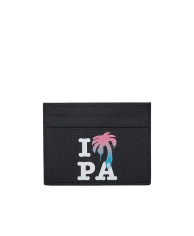 PALM ANGELS PALM ANGELS LOGO PRINTED CARD HOLDER