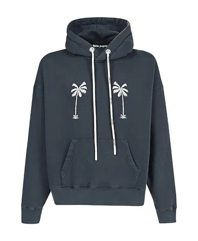 PALM ANGELS GRAPHIC-PRINT COTTON HOODIE