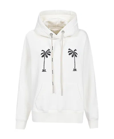 PALM ANGELS GRAPHIC-PRINT COTTON HOODIE