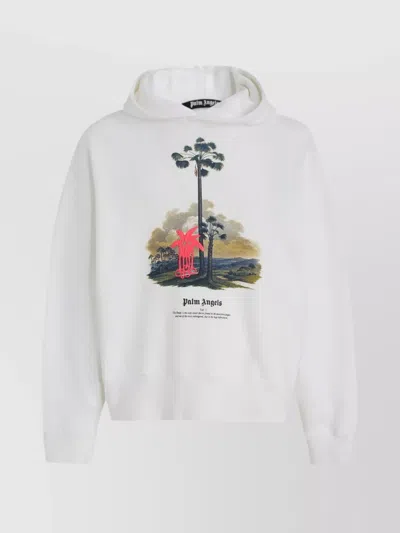 PALM ANGELS COTTON OVERSIZED HOODIE