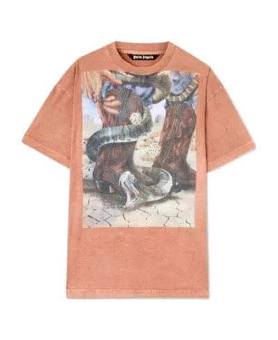 PALM ANGELS PALM ANGELS GRAPHIC PRINTED CREWNECK T-SHIRT