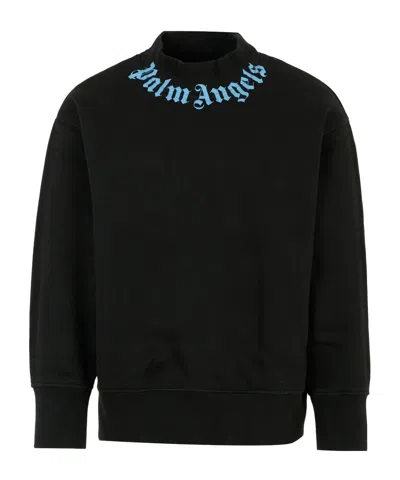 PALM ANGELS PALM ANGELS KIDS LOGO-PRINT CREWNECK SWEATSHIRT