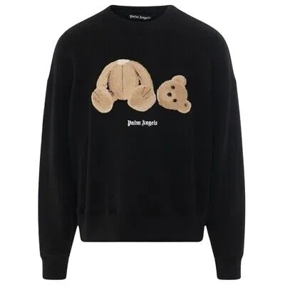 PALM ANGELS PALM ANGELS KILL THE BEAR LOGO BLACK JUMPER