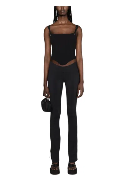 PALM ANGELS LEGGINGS WOMAN PALM ANGELS STRIPED STRIPED