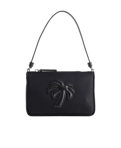 PALM ANGELS PALM ANGELS LOGO-EMBOSSED ZIPPED POUCH