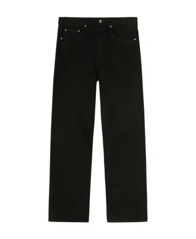 PALM ANGELS PALM ANGELS LOGO EMBROIDERED STRAIGHT LEG JEANS