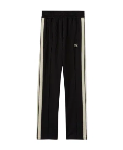 PALM ANGELS PALM ANGELS LOGO EMBROIDERED STRAIGHT-LEG PANTS