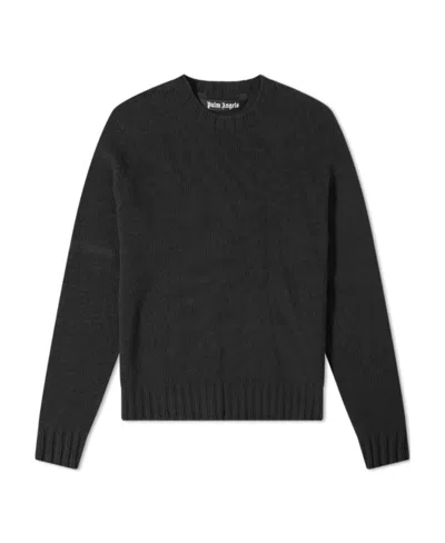 PALM ANGELS PALM ANGELS LOGO INTARSIA KNITTED JUMPER