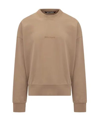PALM ANGELS PALM ANGELS LOGO-PRINTED CREWNECK SWEATSHIRT
