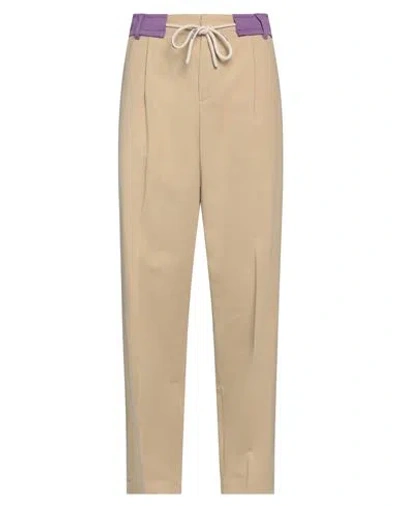 PALM ANGELS PALM ANGELS MAN PANTS BEIGE SIZE 32 COTTON, POLYESTER