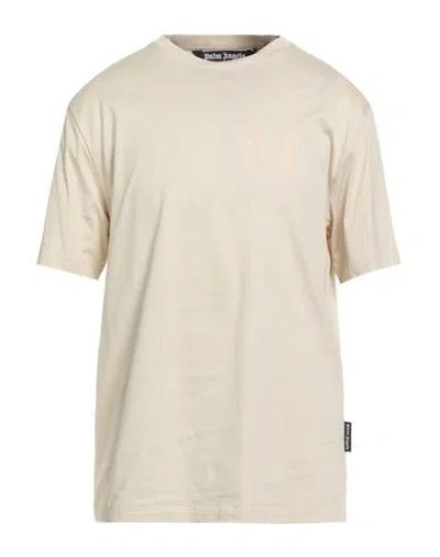 PALM ANGELS PALM ANGELS MAN T-SHIRT BEIGE SIZE L COTTON, POLYESTER