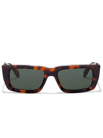 PALM ANGELS MILFORD RECTANGULAR-FRAME SUNGLASSES