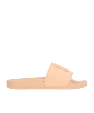 PALM ANGELS PALM ANGELS LOGO MONOGRAM EMBOSSED POOL SLIDES