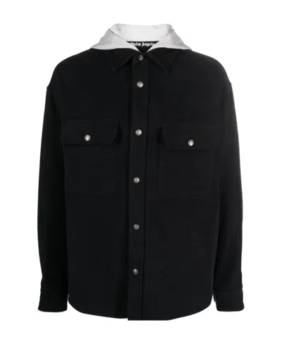 PALM ANGELS PALM ANGELS MONOGRAM EMBROIDERED HOODED JACKET