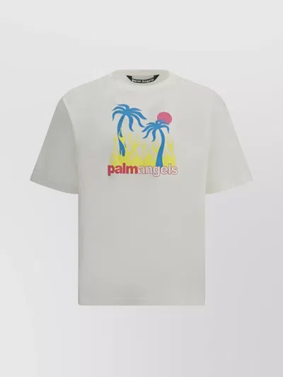 PALM ANGELS OASIS BLAZE GRAPHIC PRINT T-SHIRT