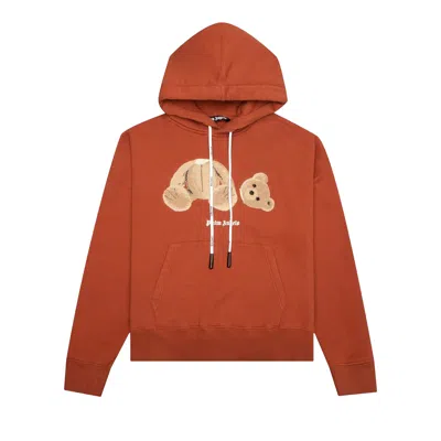 PALM ANGELS PALM ANGELS PA BEAR HOODIE 'RED/BROWN'