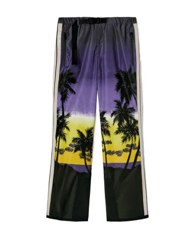 PALM ANGELS PALM ANGELS PALM SUNSET ELASTICATED WAISTBAND SKI PANTS