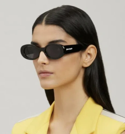 PALM ANGELS PALM ANGELS PERI051S24PLA0011007 GILROY BLACK SUNGLASSES