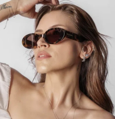 PALM ANGELS PALM ANGELS PERI051S24PLA0016064 GILROY HAVANA SUNGLASSES