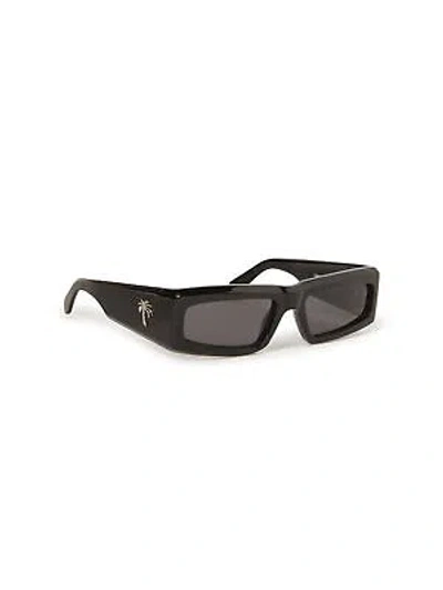 PALM ANGELS PALM ANGELS PERI055S24PLA0011007 YREKA BLACK DARK GREY SUNGLASSES