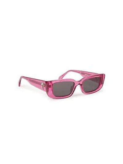 PALM ANGELS PALM ANGELS PERI056S24PLA0013007 YOSEMITE PINK DARK GREY SUNGLASSES