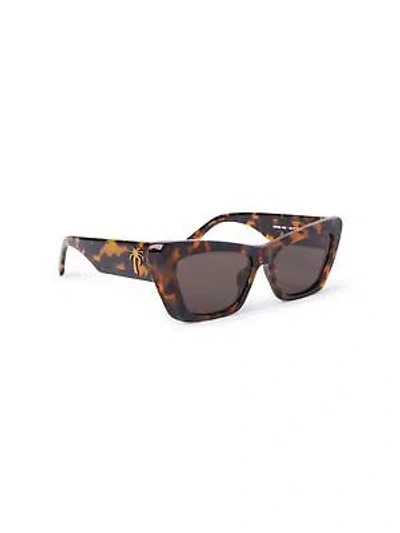 PALM ANGELS PALM ANGELS PERI058S24PLA0016064 FAIRFIELD HAVANA SUNGLASSES