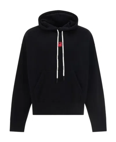 PALM ANGELS PXP LOGO-PATCH HOODIE