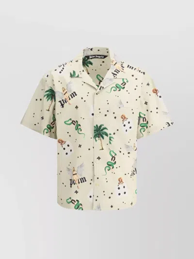 PALM ANGELS RETRO PIN-UP BOWLING SHIRT