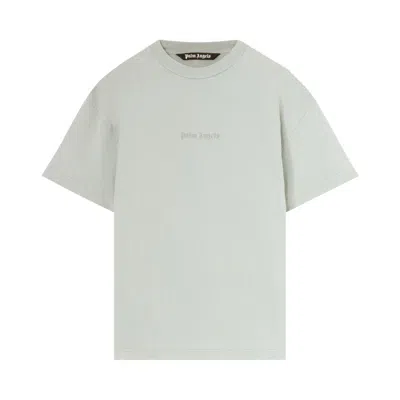 PALM ANGELS PALM ANGELS REVERSE LOGO PRINT T-SHIRT 'LIGHT GREY'